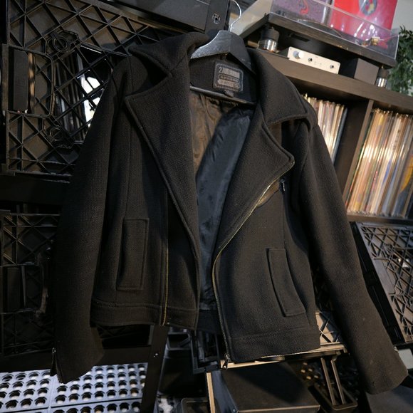 21 Men Jacket Coat - XS Black - Los Angeles Lined Coat Extra Small - Picture 1 of 4